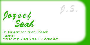 jozsef spah business card